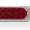 Fusion 16-LED 6-in. stop/turn/tail/back-up light, red and clear lens, red and white LEDs, recess grommet mount, dual PL-3 connection - Image 3