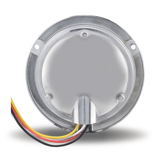 4" DUAL REVOLUTION RED STOP, TURN & TAIL TO WHITE BACK UP LED LIGHT WITH FLANGE MOUNT - Image 3