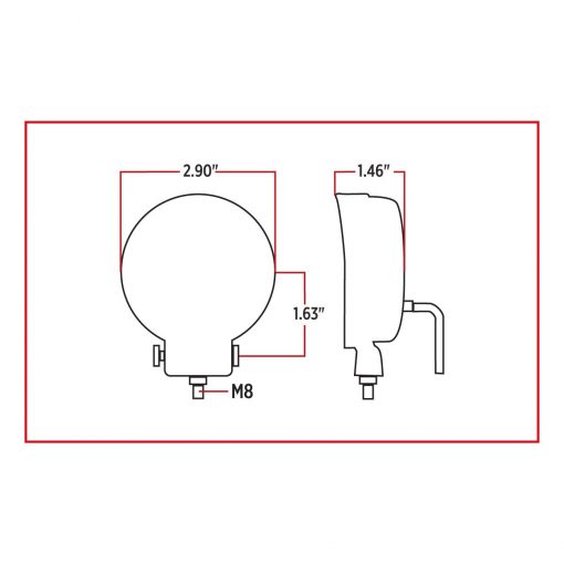 3" UNIVERSAL MINI ROUND LED FLOOD WORK LAMP (5 DIODES | 900 LUMENS) - Image 2