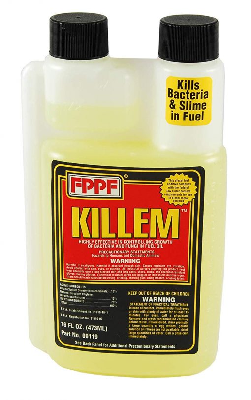 FPPF 00119 Killem-Fuel oil biocide and slimicide 16 oz. Bottle Treats 1280(gal.) - Image 3