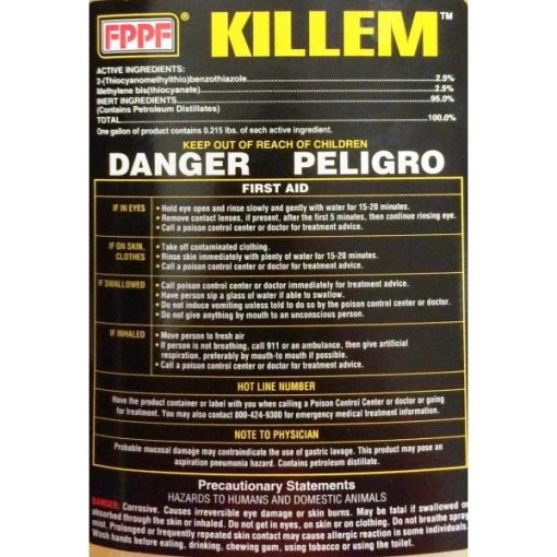 FPPF 00119 Killem-Fuel oil biocide and slimicide 16 oz. Bottle Treats 1280(gal.) - Image 2