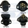 7 WAY RECEPTACE SOCKET BE23707 BY HALDEX PLUG