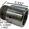 Hendrickson E20 Torx Socket W/Sleeve M5291-T1 Part# S25119-M5291-T1