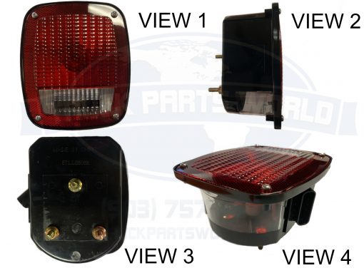 LH Three-Stud Metri-Pack Replacement Box Light GM Peterbilt Freightliner