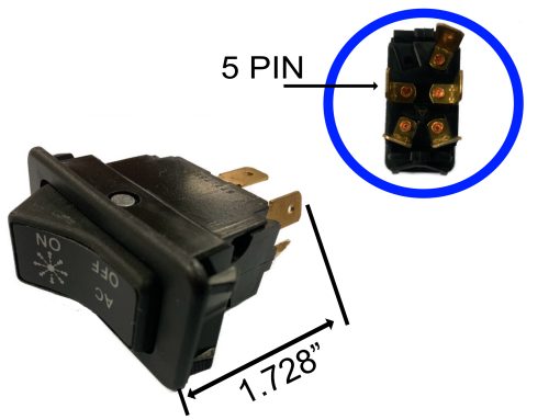 AIR CONDITIONER Rocker Switch for PETERBILT - Image 2