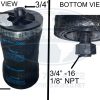 Cabin Air Spring Bag Replaces Peterbilt R81-6002, Firestone W02-703-7164