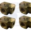 Lot of 4 Brass Male Branch Tee Pipe Fitting Fitting s 1/8" NPT