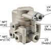BENDIX K021562 T-5010 SR-7 TRAILER SPRING BRAKE MODULATING VALVE DUAL AIR BRAKE