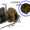 Heavy Duty 50 Amp Reversing Rotary Switch - Tarp & Winch Motors 12 volt DC