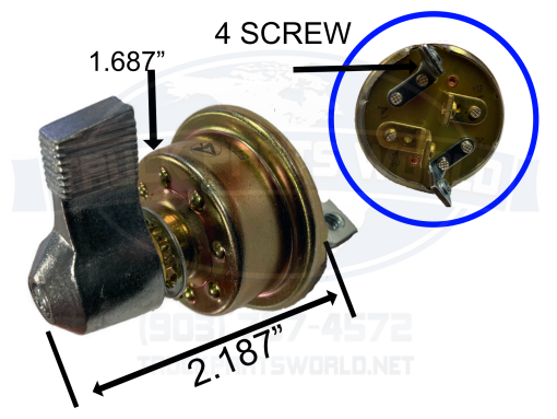 Heavy Duty 50 Amp Reversing Rotary Switch - Tarp & Winch Motors 12 volt DC