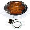 Maxxima Side Marker Clearance 7 LED light M36180Y Stainless Steel Chrome Amber