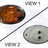 Maxxima Side Marker Clearance 7 LED light M36180Y Stainless Steel Chrome Amber - Image 2