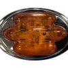 Maxxima Side Marker Clearance 7 LED light M36180Y Stainless Steel Chrome Amber - Image 5