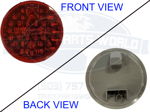 2X Maxxima Red 4" Round Stop Turn Tail Park Light 32 LED STT M42320R KITS - Image 2