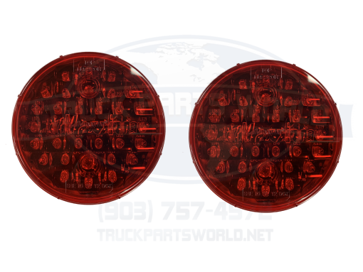 2X Maxxima Red 4" Round Stop Turn Tail Park Light 32 LED STT M42320R KITS - Image 4