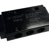 Four-way air pilot spring return valve