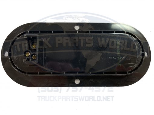 LED TAIL GLOLIGHT FLANGE MOUNT OVAL CLEAR RED - Image 4