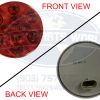 Red stop/turn/tail light, weathertight connection, 12V - Image 2