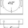Steel mounting bracket for 4" lights, powder coated, black - Image 3