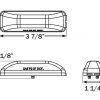 LED THINLINE CLEARANCE LIGHT 1 DIODE AMBER * - Image 2