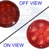 LED TAIL ROUND 10LED W/REFLEX RING RED - Image 2