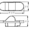 E2 rated side turn signal/marker light, recess mount, PL-3 connection - Image 3