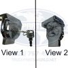 GLADHAND LOCK KEYED (ALUMINUM CHROME GLADHAND LOCK)
