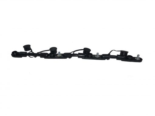 Black Multi-Battery Overmolded Battery Cable Assembly for 4 Battery Setups 04663