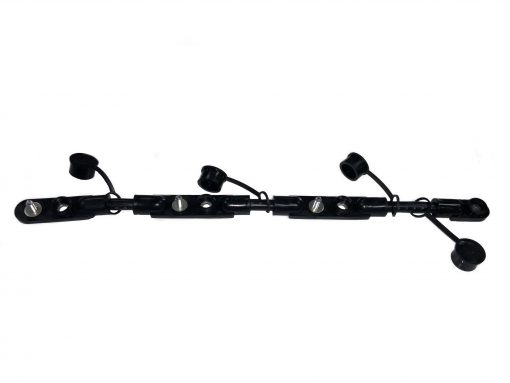 Black Multi-Battery Overmolded Battery Cable Assembly for 4 Battery Setups - Image 4
