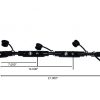 Black Multi-Battery Overmolded Battery Cable Assembly for 4 Battery Setups - Image 2