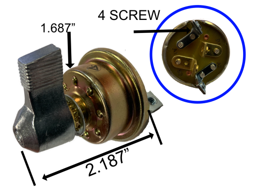 Heavy Duty 50 Amp Rev Rotary Switch - Tarp & Winch Motors 12 volt DC Dump Truck
