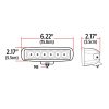 6" RECTANGLE 'STELLAR SERIES' FLOOD LED WORK LAMP - Image 3
