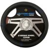 Semi Truck Steering Wheel Cover Large Size 18 Inch Big Rig Trucks Blue/Carbon - Image 3