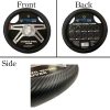 Semi Truck Steering Wheel Cover Large Size 18 Inch Big Rig Trucks Blue/Carbon