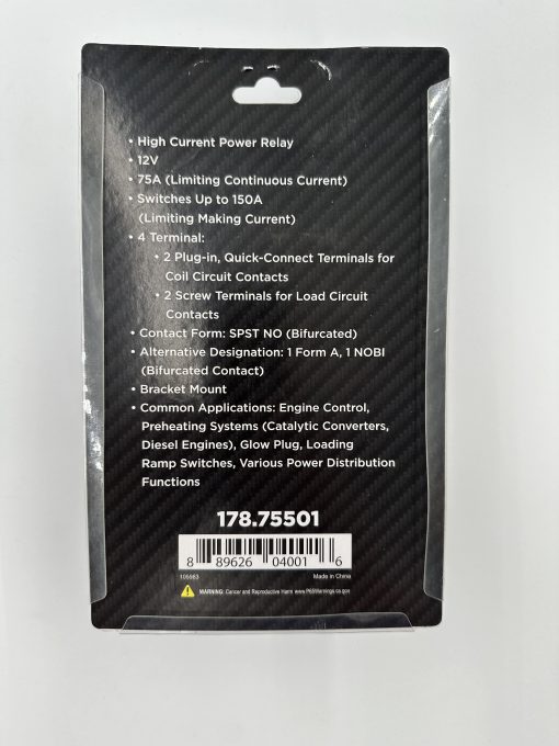 Automann 12V 75A Automotive High Current Power Relay PC775-1A-12C-D2-X - Image 11