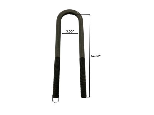 Dayton 361-374 7/8" X 3" X 14-1/2" ROUND Air Glide 210/400L Peterbilt - Image 2