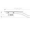 MERRITT 4" E-Z Mount Black Fender Bracket 567 - Image 2