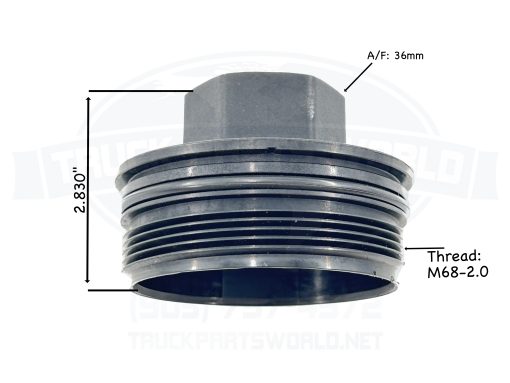 Engine Fuel Filter Cap Detroit Diesel DD15 572.46608 A4700921608 - Image 2