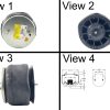 Trailer Air Spring Bag Replaces W01-358-9307, 1R12-095 Holland Neway 905-57-129