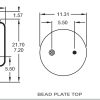 AIR SPRING BAG REPLACEMENT FOR FIRESTONE W01-358-9121  GOODYEAR 1R13-039 - Image 2