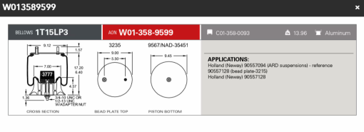 Firestone Airspring 90557094 (ARD Suspensions)