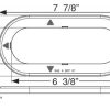 A78RXB Red reflex snap-on trim ring, FMVSS "A" - Image 2