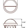 LED snap-in mini license light, chrome finish - Image 2