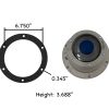 6 Holes, 7-1/2in OD Hub Cap