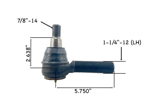 310-229 Tie Rod End Left Hand Threaded