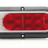Fusion 16-LED 6-in. stop/turn/tail/back-up light, red and clear lens, red and white LEDs, surface flange mount, hard wired - Image 2