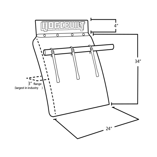 HB134 U-Bolt Style Quarter Fender - Image 2