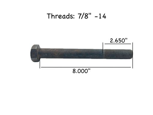 327-317 Insulator Bolt 7/8in-14 X 8in Mack